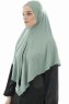 Ajda - Hijab Verde Con Cremallera