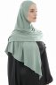 Ajda - Hijab Verde Con Cremallera