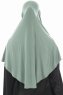 Ajda - Hijab Verde Con Cremallera