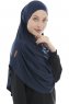 Roxelana - Hijab Al Amira Azul Marino Larga