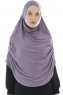 Roxelana - Hijab Al Amira Morado Oscuro Larga