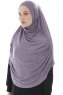 Roxelana - Hijab Al Amira Morado Oscuro Larga