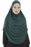 Roxelana - Hijab Al Amira Verde Oscuro Larga