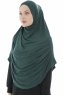 Roxelana - Hijab Al Amira Verde Oscuro Larga