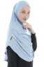 Roxelana - Hijab Al Amira Azul Claro Larga