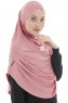 Roxelana - Hijab Al Amira Rosa Oscuro Larga