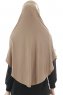 Roxelana - Hijab Al Amira Marrón Claro Larga