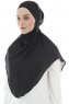 Ebrar - Hijab Al Amira Crepe Chiffon Negro