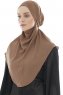 Ebrar - Hijab Al Amira Crepe Chiffon Marrón
