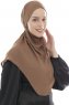Ebrar - Hijab Al Amira Crepe Chiffon Marrón