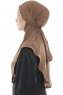 Ebrar - Hijab Al Amira Crepe Chiffon Marrón