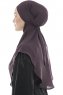 Ebrar - Hijab Al Amira Crepe Chiffon Púrpura