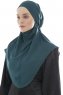 Ebrar - Hijab Al Amira Crepe Chiffon Verde Oscuro
