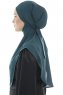 Ebrar - Hijab Al Amira Crepe Chiffon Verde Oscuro