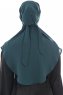 Ebrar - Hijab Al Amira Crepe Chiffon Verde Oscuro
