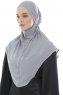 Ebrar - Hijab Al Amira Crepe Chiffon Gris Claro