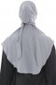 Ebrar - Hijab Al Amira Crepe Chiffon Gris Claro