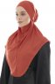 Ebrar - Hijab Al Amira Crepe Chiffon Ladrillo