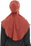 Ebrar - Hijab Al Amira Crepe Chiffon Ladrillo