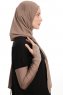 Azize - Pro Scarf Sport Hijab Set Taupe Oscuro