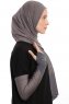 Azize - Pro Scarf Sport Hijab Set Gris Oscuro