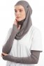 Bayda - Pro Sport Hijab Set Gris Oscuro