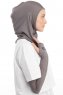 Bayda - Pro Sport Hijab Set Gris Oscuro