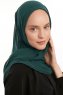 Eylem - Hijab Chiffon One Piece Verde Oscuro