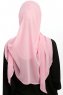 Eylem - Hijab Chiffon One Piece Rosado