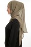 Eylem - Hijab Chiffon One Piece Verde Oliva