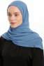 Eylem - Hijab Chiffon One Piece Indigo