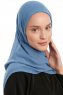 Eylem - Hijab Chiffon One Piece Indigo