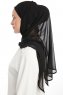 Sahar - Hijab Chiffon One Piece Negro
