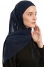 Sahar - Hijab Chiffon One Piece Azul Marino