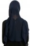 Sahar - Hijab Chiffon One Piece Azul Marino