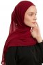 Sahar - Hijab Chiffon One Piece Burdeos