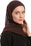 Sahar - Hijab Chiffon One Piece Marrón