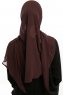 Sahar - Hijab Chiffon One Piece Marrón