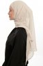 Sahar - Hijab Chiffon One Piece Beige Claro