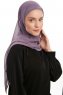 Sahar - Hijab Chiffon One Piece Morado Oscuro