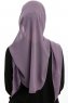 Sahar - Hijab Chiffon One Piece Morado Oscuro