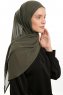 Sahar - Hijab Chiffon One Piece Caqui
