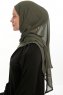 Sahar - Hijab Chiffon One Piece Caqui
