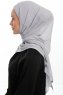 Sahar - Hijab Chiffon One Piece Gris Claro