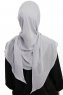 Sahar - Hijab Chiffon One Piece Gris Claro