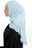 Sahar - Hijab Chiffon One Piece Azul Claro