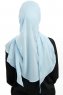 Sahar - Hijab Chiffon One Piece Azul Claro
