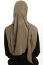 Sahar - Hijab Chiffon One Piece Verde Oliva