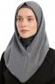 Taliah - Hijab One Piece Gris Oscuro