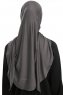 Vesile - Hijab One-Piece Gris Oscuro